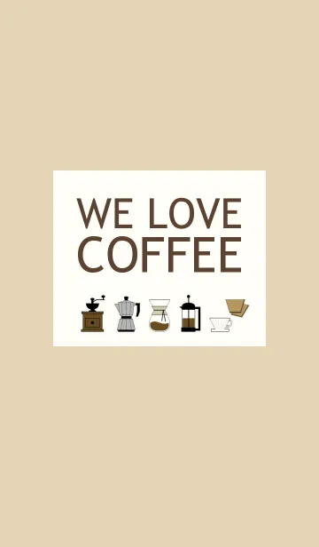 [LINE着せ替え] WE LOVE COFFEEの画像1