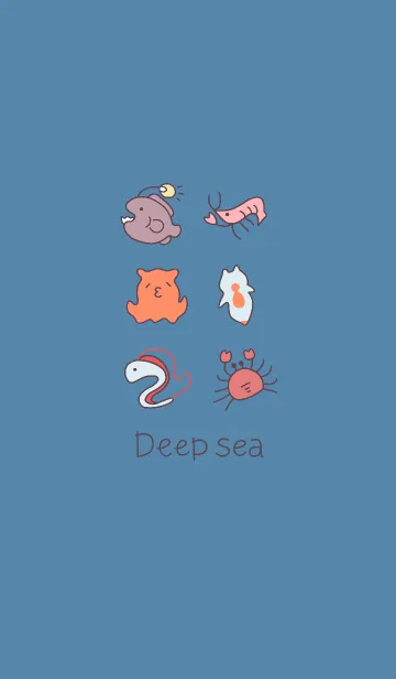 [LINE着せ替え] ゆるっとかわいい深海生物の画像1