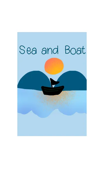 [LINE着せ替え] Sea and Boatの画像1