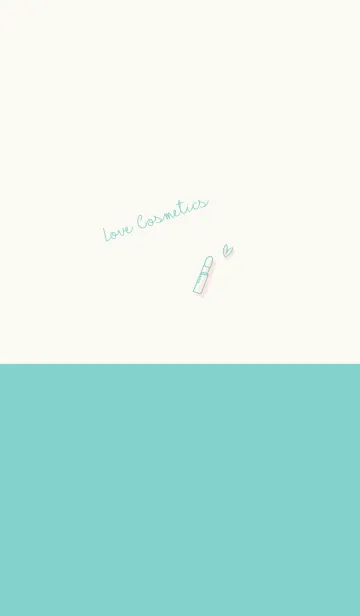 [LINE着せ替え] Love Cosmetics aquamarine ivoryの画像1