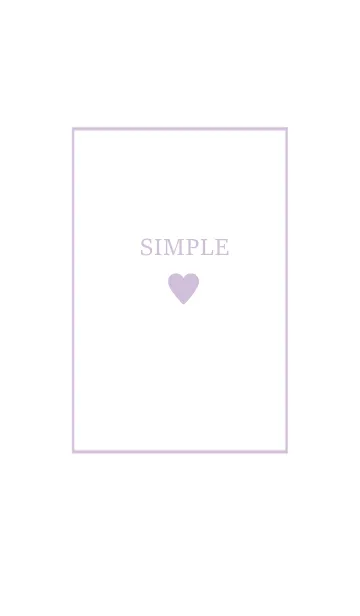 [LINE着せ替え] 大人のシンプルハート =pastel purple=の画像1