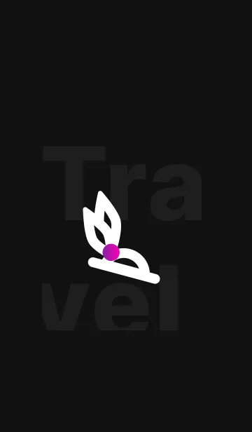 [LINE着せ替え] Travel Grape - Black Themeの画像1