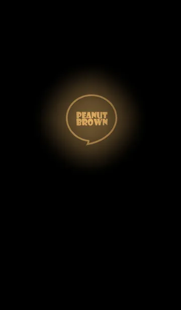 [LINE着せ替え] Peanut Brown Neon Theme v.5 (jp)の画像1