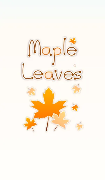 [LINE着せ替え] Maple Leaves 2！ (Beige Ver.4)の画像1