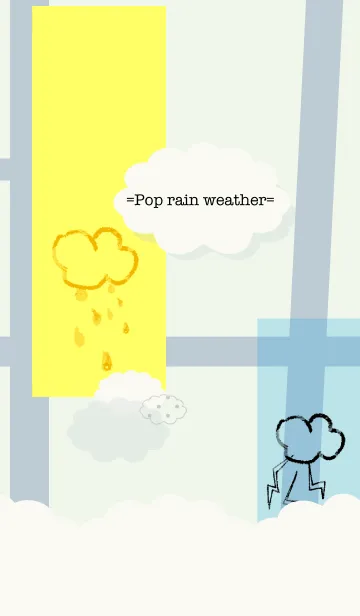 [LINE着せ替え] =Pop rain weather=の画像1