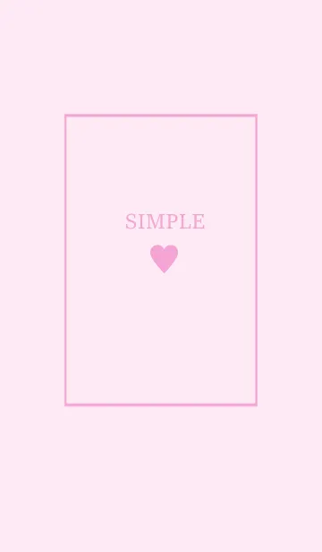 [LINE着せ替え] 大人のシンプルハート =soft pink=の画像1