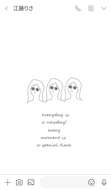 [LINE着せ替え] everyday is a newdayの画像3