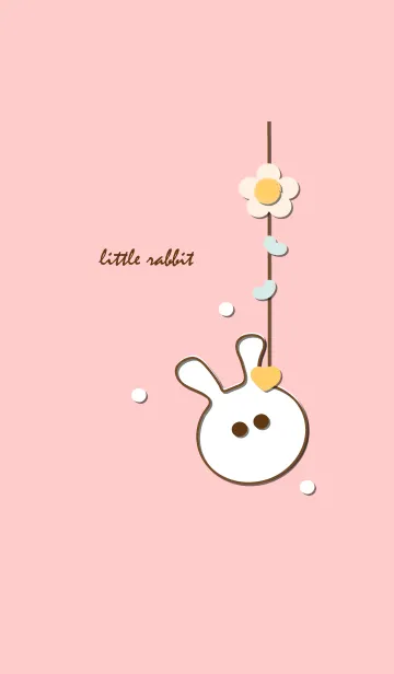 [LINE着せ替え] little rabbit with little heart 4の画像1