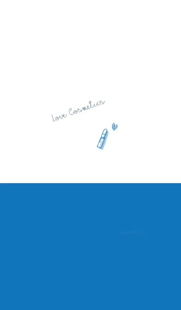 [LINE着せ替え] Love Cosmetics blue whiteの画像1