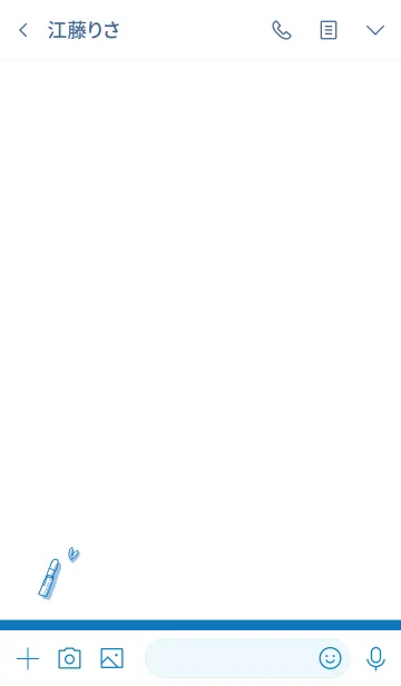 [LINE着せ替え] Love Cosmetics blue whiteの画像3