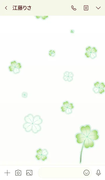 [LINE着せ替え] My Lucky Clover 2.1！ (Green V.3)の画像3