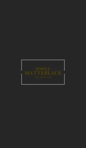 [LINE着せ替え] MATTE BLACK 37 -SIMPLE-の画像1