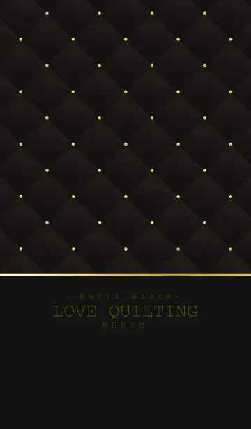 [LINE着せ替え] LOVE QUILTING 15 -MATTE BLACK-の画像1