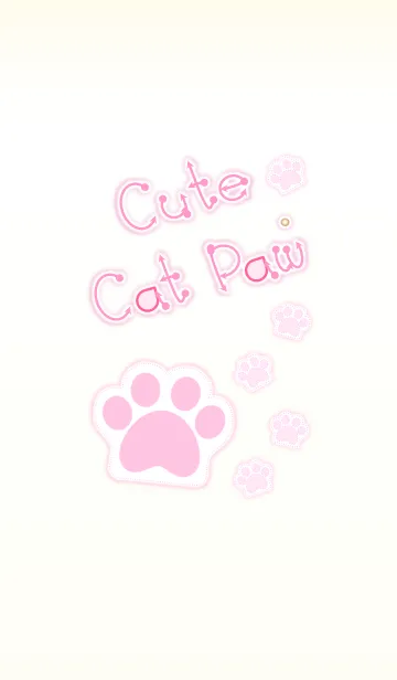 [LINE着せ替え] Cute Cat Paw 2！ (Beige Ver.2)の画像1