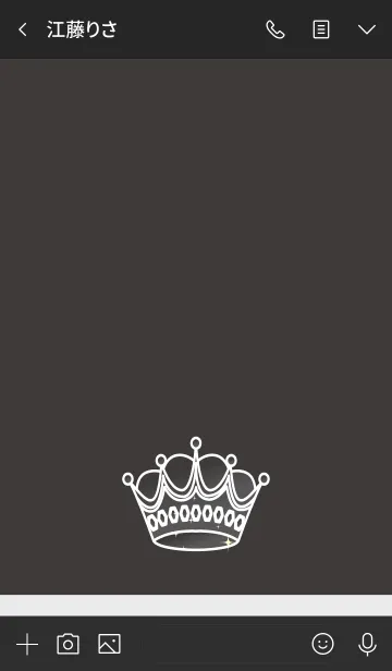 [LINE着せ替え] クラウン ブラックの画像3