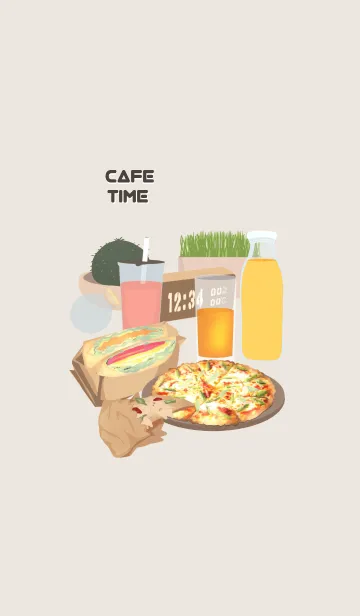 カフェタイム1の着せ替えメイン画像