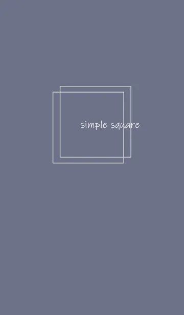 [LINE着せ替え] simple square =navy gray=の画像1