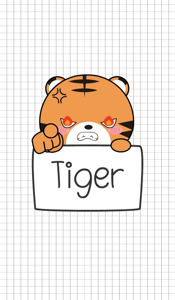 [LINE着せ替え] Simple Angry Tiger 2 (jp)の画像1