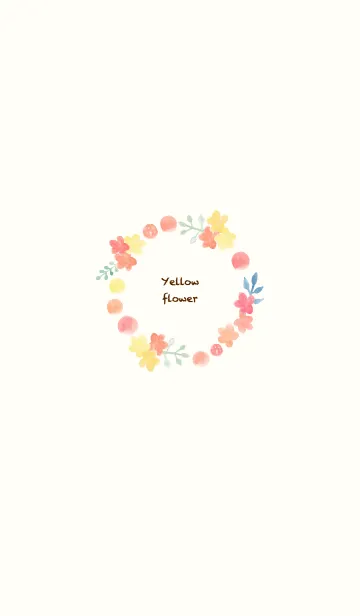 [LINE着せ替え] Simple cute yellow flowersの画像1