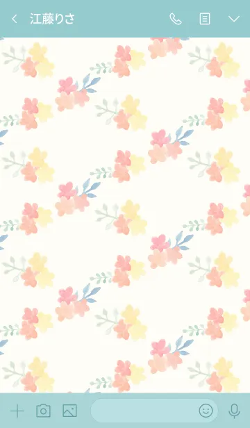 [LINE着せ替え] Simple cute yellow flowersの画像3