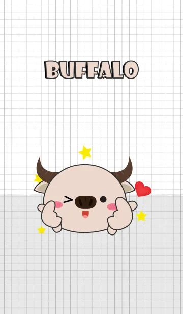 [LINE着せ替え] Minamal White Buffalo Theme (jp)の画像1