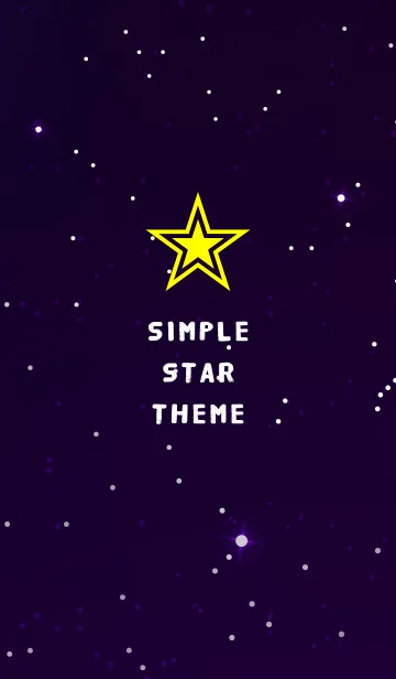 [LINE着せ替え] シンプル スター 01の画像1