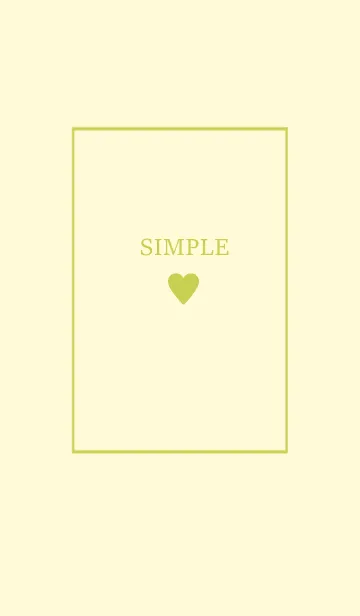 [LINE着せ替え] 大人のシンプルハート =lemon yellow=の画像1