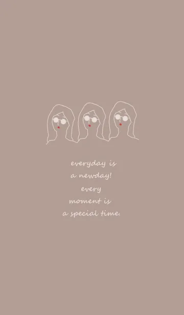 [LINE着せ替え] everyday is a newday#3の画像1