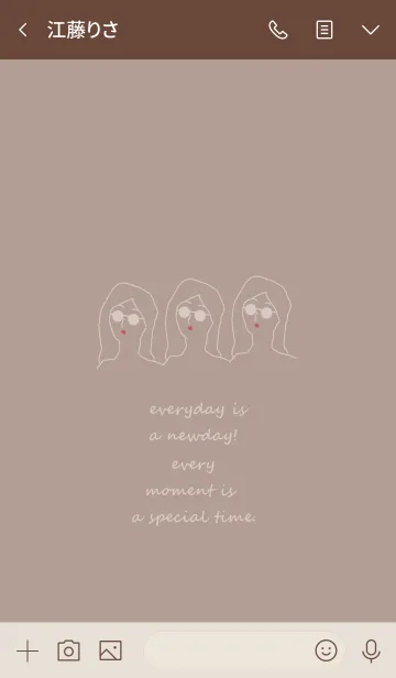 [LINE着せ替え] everyday is a newday#3の画像3