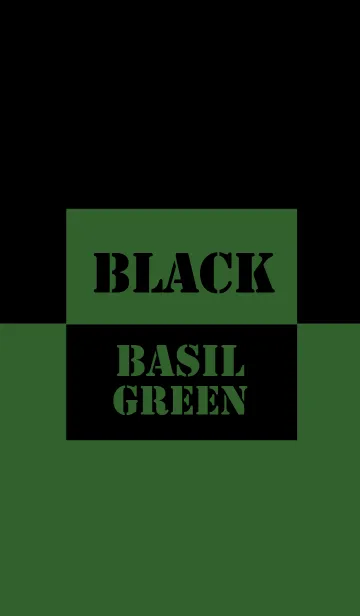 [LINE着せ替え] Basil Green ＆ Black Vr.2 (jp)の画像1