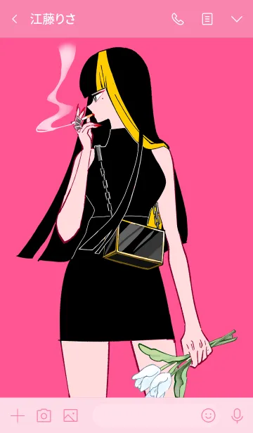 [LINE着せ替え] 強ガールの画像3