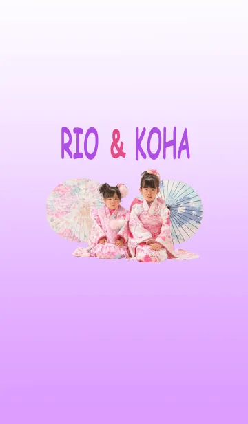 [LINE着せ替え] Rio＆Koharuの画像1