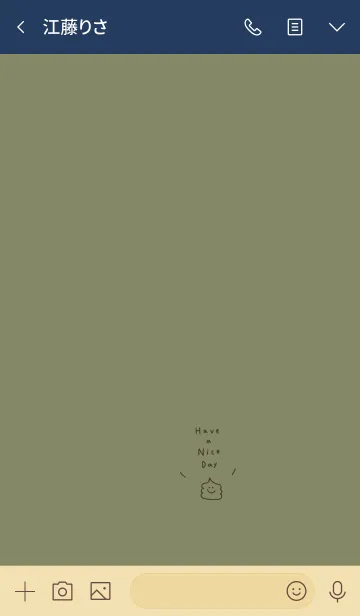 [LINE着せ替え] カーキベージュとうんこ。の画像3