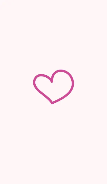 [LINE着せ替え] シンプルなハート (ピンク)の画像1