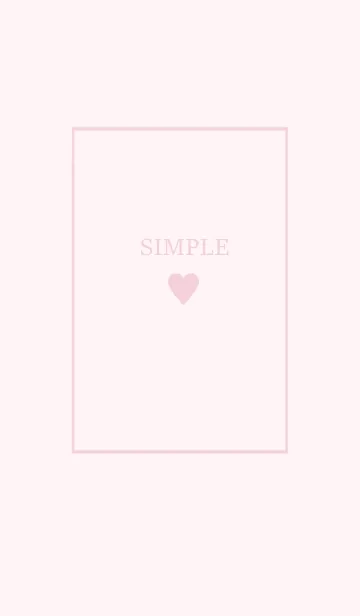[LINE着せ替え] 大人のシンプルハート =softy pink=の画像1