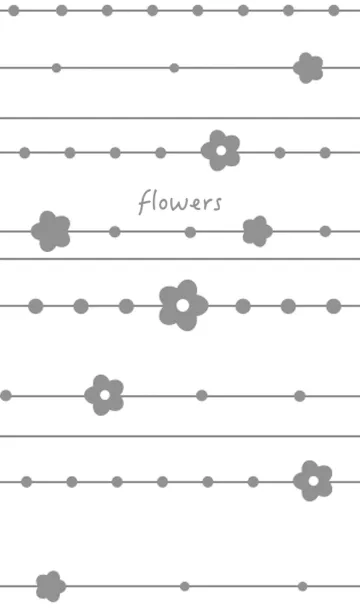 [LINE着せ替え] flowers (white)の画像1