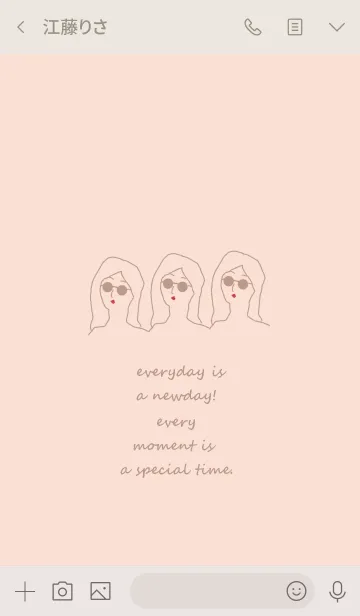 [LINE着せ替え] everyday is a newday#4の画像3