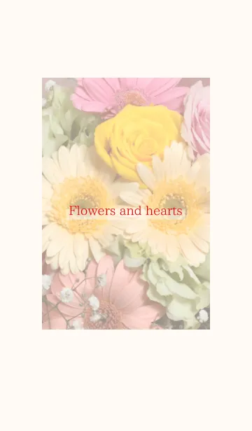 [LINE着せ替え] Flowers and hearts 8の画像1