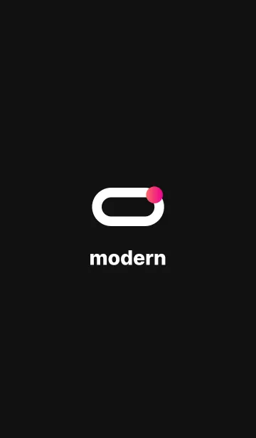 [LINE着せ替え] Modern Apple - Black Themeの画像1