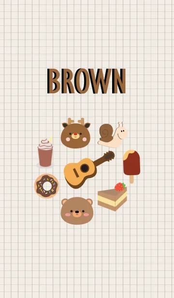 [LINE着せ替え] Brown Thing！ (jp)の画像1