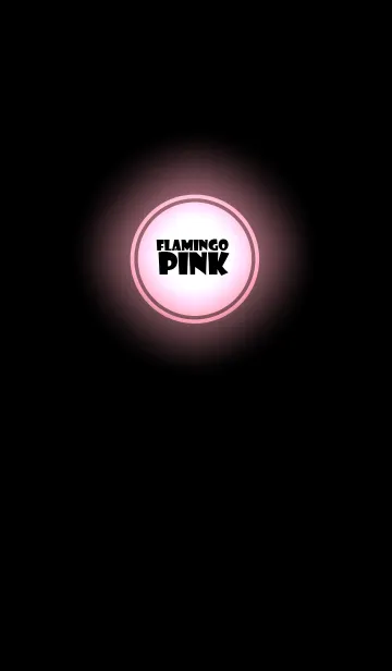 [LINE着せ替え] Flamingo Pink In Black v.6 (jp)の画像1