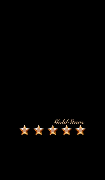 [LINE着せ替え] キラキラ ゴールド スター No.1-2の画像1