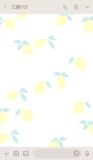 [LINE着せ替え] レモン 白5の画像3
