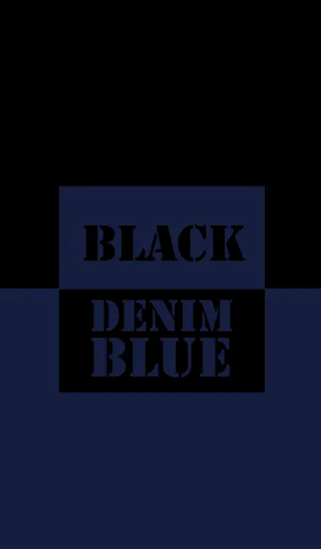 [LINE着せ替え] Denim Blue ＆ Black Vr.2 (jp)の画像1