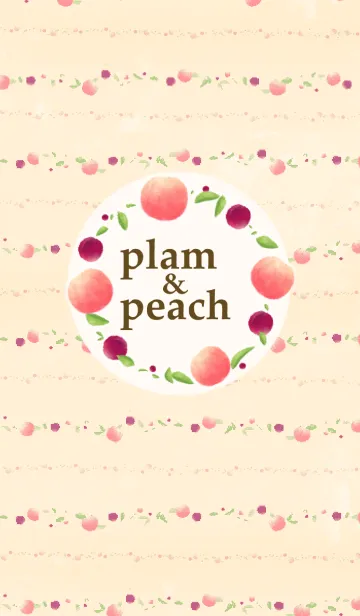 [LINE着せ替え] Plam ＆ peachの画像1