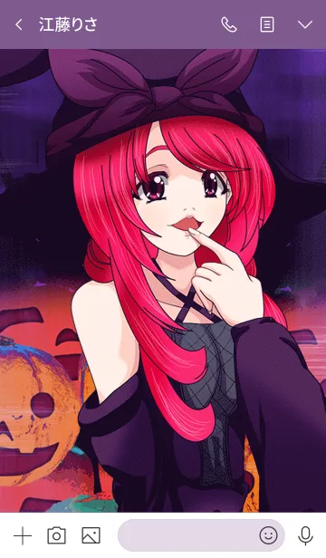 [LINE着せ替え] ラブリーハロウィン パンプキン 17の画像3