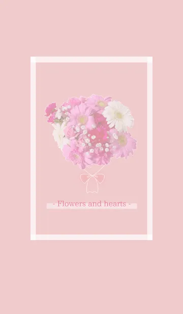 [LINE着せ替え] Flowers and hearts --8--の画像1