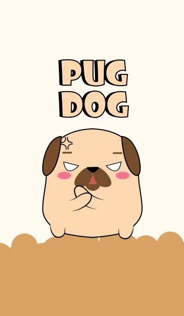 Emotion Angry Pug Dog (jp)の着せ替えメイン画像
