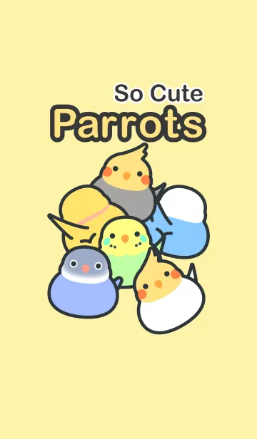 [LINE着せ替え] かわいい鳥ーインコの画像1