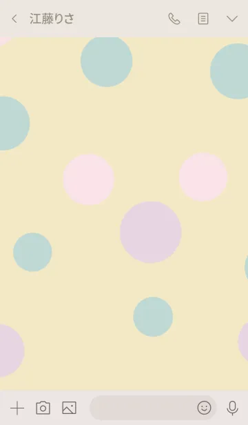 [LINE着せ替え] Pastel dots themeの画像3